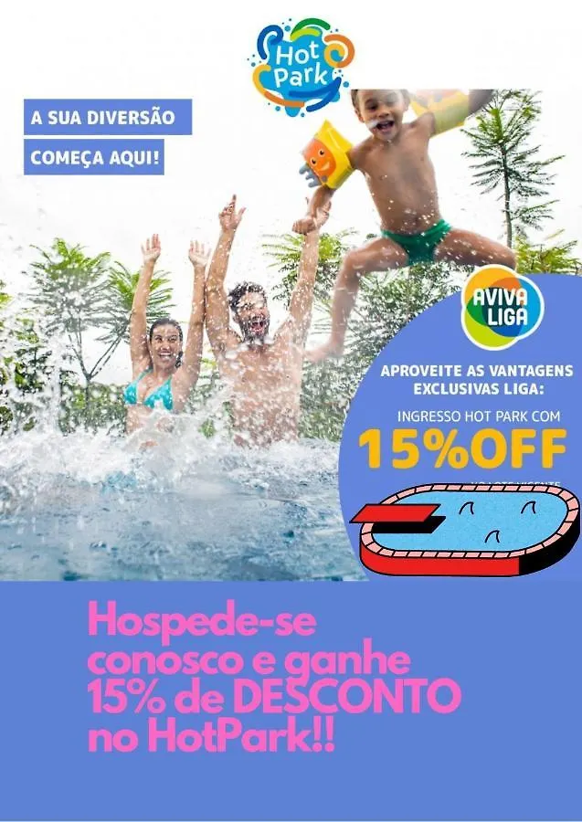 Flat Araras - Ctc, Incluso Roupas De Cama E Toalhas Aparthotel Caldas Novas